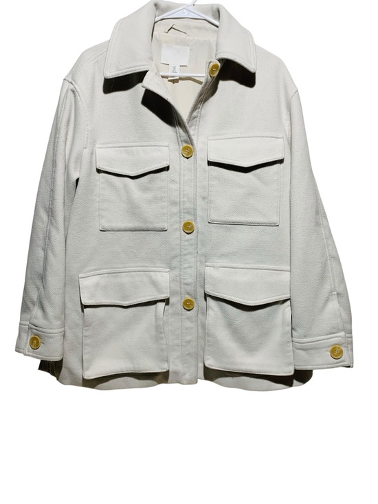 H&M Jackets & Blazers - Women's H & M Cream Utility Jacket Size Sm